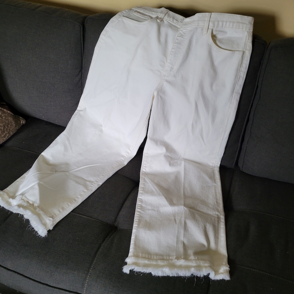 LOFT Wide leg croped denim, sz 12/31